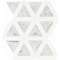 Msi Carrara White Faceted SAMPLE Polished Marble Mosaic Floor And Wall Tile ZOR-MD-0294-SAM - alternate 1